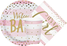 WELCOME BABY PINK & GOLD                                                                                                                                                                                                                        