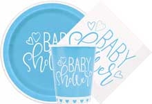 HEARTS BLUE BABY SHOWER                                                                                                                                                                                                                         