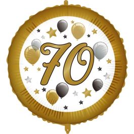 18in NUMBER 70 MILESTONE FOIL BALLOON