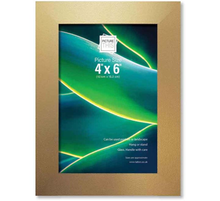4x6in GOLD BASIC PHOTO FRAME