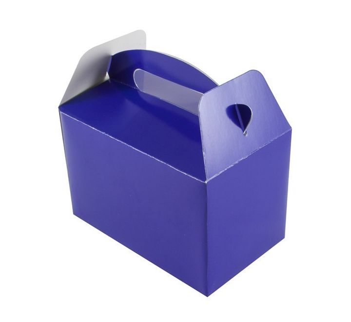 (6) ROYAL BLUE PARTY BOXES