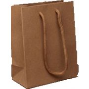 14.5x11.5x6cm SMALL NATURAL BROWN PAPER GIFT BAG 12S
