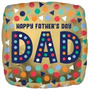18IN HAPPY FATHERS DAY DAD FOIL BALLOON
