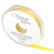 10mm YELLOW ELEGANZA DOUBLE FACED SATIN