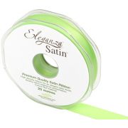 15mm LIME GREEN ELEGANZA DOUBLE FACED SATIN