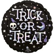 18in  IRIDESCENT TRICK OR TREAT FOIL BALLOON