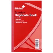 SILVINE DUPLICATE INVOICE BOOKS  6S
