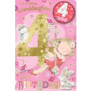 C75 GRANDDAUGHTER AGE 4 BADGED CARD 6S