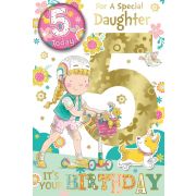 C75 DAUGHTER AGE 5 BADGED CARD 6S