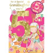 C75 GRANDDAUGHTER AGE 5 BADGED CARD 6S