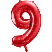86cm RED NUMBER 9 FOIL BALLOON