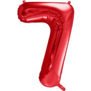 86cm RED NUMBER 7 FOIL BALLOON