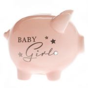 BABY GIRL PIGGY BANK MONEY BOX