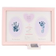 BABY GIRL HAND AND FOOT PRINT FRAME