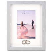 4x6in PLASTIC PHOTO FRAME WITH RINGS ICON