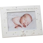 6x4in RESIN WELCOME TO THE WORLD PHOTO FRAME