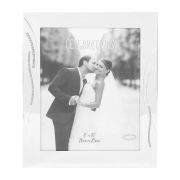 8x10in SILVER PLATED WEDDING PHOTO FRAME