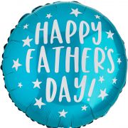20in 'HAPPY FATHERS DAY' TEAL FOIL BALLOON