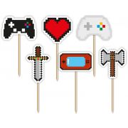 12PK GAMING PARTY CUPCAKE TOPPERS