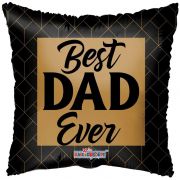 18in GOLD & BLACK BEST DAD EVER FOIL BALLOON