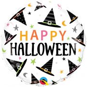 18IN HALLOWEEN WITCHES HATS PATTERN FOIL BALLOON