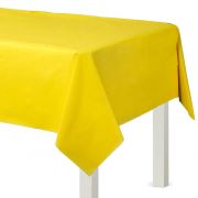 1.37m x 2.74m SUNSHINE YELLOW PLASTIC TABLE COVER
