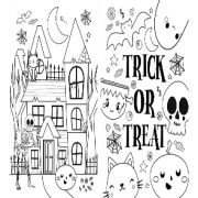 2PK A4 HALLOWEEN COLOURING POSTERS