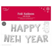 NEW YEARS EVE SILVER FOIL BALLOON KIT