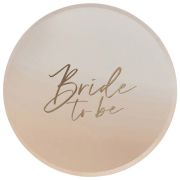8PK BRIDE TO BE PAPER PLATES