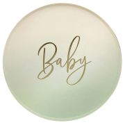 8PK NEUTRAL 'BABY' PAPER PLATES