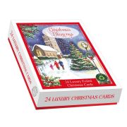 24PK C35 WINTER BLESSINGS LUXURY BOXED CARDS