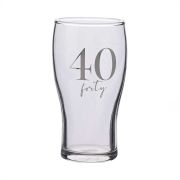 40th BIRTHDAY BEER GLASS
