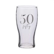 50th BIRTHDAY BEER GLASS