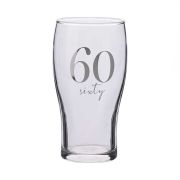 60th BIRTHDAY BEER GLASS