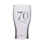 70th BIRTHDAY BEER GLASS
