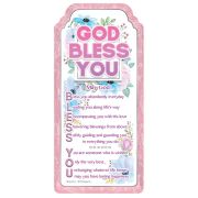 WORD GALLERY GOD BLESS YOU CERAMIC PLAQUE