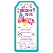 WORD GALLERY LOOK ON THE BRIGHT SIDE CERAMIC PLAQUE