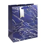 BLUE MARBLE LARGE GIFT BAG 6S