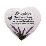 DAUGHTER THOUGHTS OF YOU HEART STONE