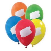 6PK PARTY ESSENTIALS "WRITE ON" BALLOONS