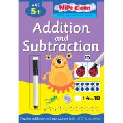 ADDITION AND SUBTRACTION WIPE CLEAN BOOK