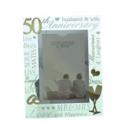 4x6in  50TH ANNIVERSARY 3D WORDS MIRROR FRAME
