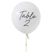 12PK 18in TABLE NUMBERS 1-12 LATEX BALLOONS