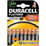 (8) AAA DURACELL PLUS BATTERIES  10S