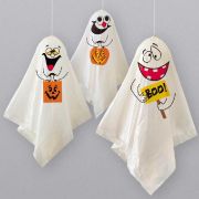 (3) GHOST HANGING DECORATIONS