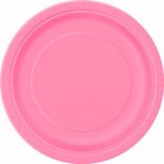 (16) 9IN HOT PINK PLATES