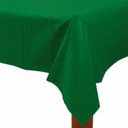 54X108IN FESTIVE GREEN PLASTIC TABLECOVER