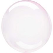 18IN CRYSTAL CLEARZ LIGHT PINK BALLOON