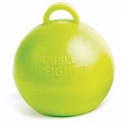 BUBBLE BALLOON WEIGHT LIME GREEN 25S