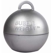 BUBBLE BALLOON WEIGHT SILVER 25S
